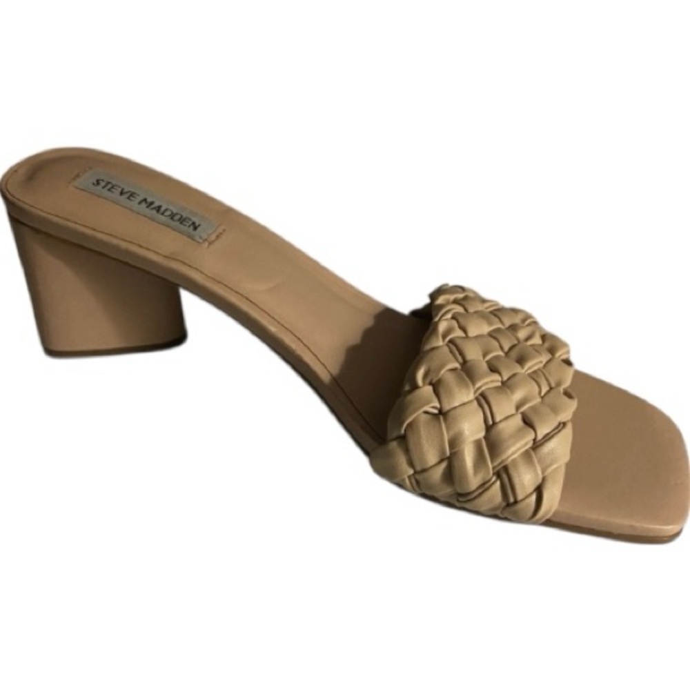 STEVE MADDEN Sandals, Woven, Mules, Braided, Sz 8.5, Minimalist, Bohemian